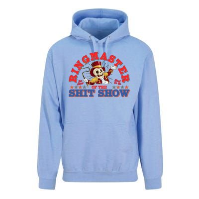 Funny Ringmaster Of The Shit Show The Show Must Go On Unisex Surf Hoodie