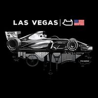 Formula Racing Open Wheel Car Las Vegas Circuit Usa Flag Drawstring Bag