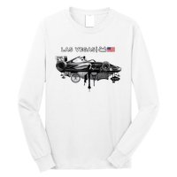 Formula Racing Open Wheel Car Las Vegas Circuit Usa Flag Long Sleeve Shirt