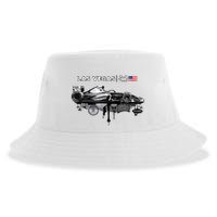 Formula Racing Open Wheel Car Las Vegas Circuit Usa Flag Sustainable Bucket Hat