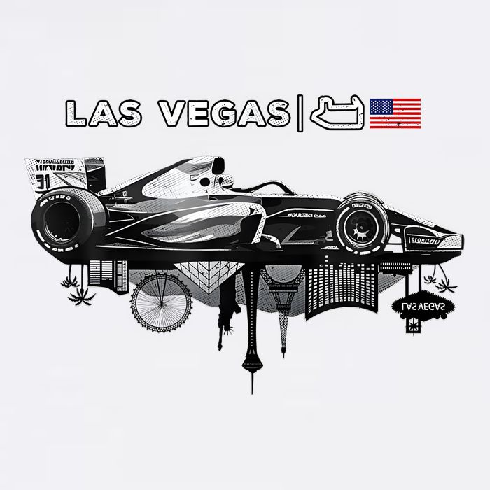 Formula Racing Open Wheel Car Las Vegas Circuit Usa Flag Adult Drive Performance Visor