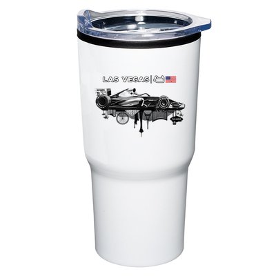 Formula Racing Open Wheel Car Las Vegas Circuit Usa Flag Tumbler