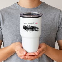 Formula Racing Open Wheel Car Las Vegas Circuit Usa Flag Tumbler