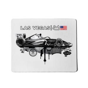 Formula Racing Open Wheel Car Las Vegas Circuit Usa Flag Mousepad