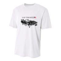 Formula Racing Open Wheel Car Las Vegas Circuit Usa Flag Youth Performance Sprint T-Shirt