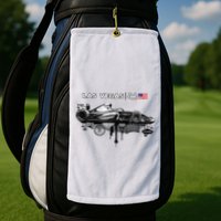 Formula Racing Open Wheel Car Las Vegas Circuit Usa Flag Golf Towel