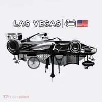 Formula Racing Open Wheel Car Las Vegas Circuit Usa Flag Short Acrylic Beanie