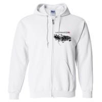 Formula Racing Open Wheel Car Las Vegas Circuit Usa Flag Full Zip Hoodie