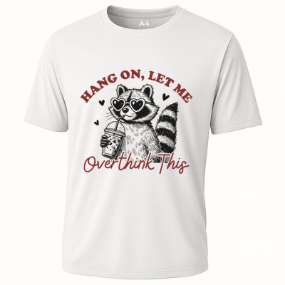 Funny Raccoon Overthinking Design With Heart Glasses Performance Shirt