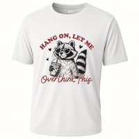 Funny Raccoon Overthinking Design With Heart Glasses Cooling Performance Crew T-Shirt