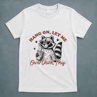 Funny Raccoon Overthinking Design With Heart Glasses T-Shirt