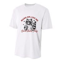 Funny Raccoon Overthinking Design With Heart Glasses Youth Performance Sprint T-Shirt