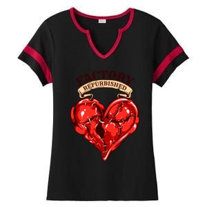 Factory Refurbished Open Heart Surgery Stroke Recovery Gift Ladies Halftime Notch Neck Tee