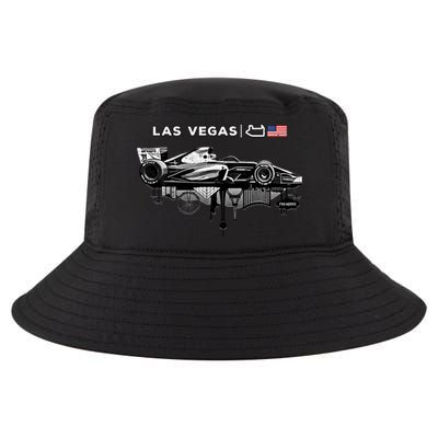 Formula Racing Open Wheel Car Las Vegas Circuit Usa Flag Gift Cool Comfort Performance Bucket Hat