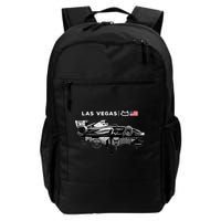 Formula Racing Open Wheel Car Las Vegas Circuit Usa Flag Gift Backpack