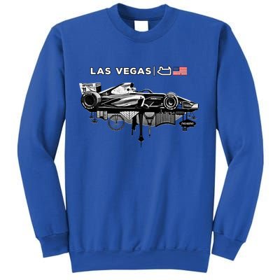 Formula Racing Open Wheel Car Las Vegas Circuit Usa Flag Gift Sweatshirt