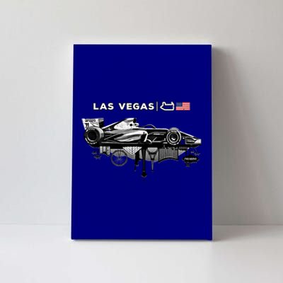 Formula Racing Open Wheel Car Las Vegas Circuit Usa Flag Gift Canvas