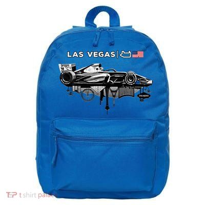 Formula Racing Open Wheel Car Las Vegas Circuit Usa Flag Gift 16 in Basic Backpack
