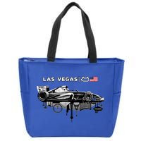 Formula Racing Open Wheel Car Las Vegas Circuit Usa Flag Gift Zip Tote Bag