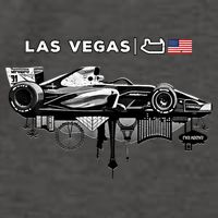 Formula Racing Open Wheel Car Las Vegas Circuit Usa Flag Gift Vector Backpack