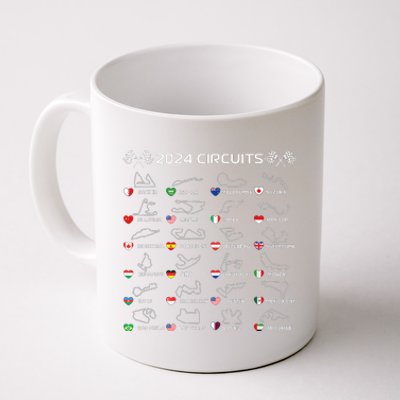 Formula Racing Open Wheel Race Car Fan World Circuits 2024 Coffee Mug