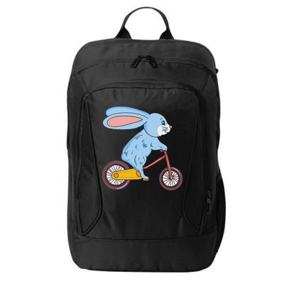 Funny Rabbit On Bicycle Mountain Biking Cycling Cyclist City Backpack