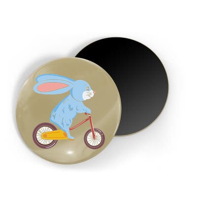 Funny Rabbit On Bicycle Mountain Biking Cycling Cyclist Magnet