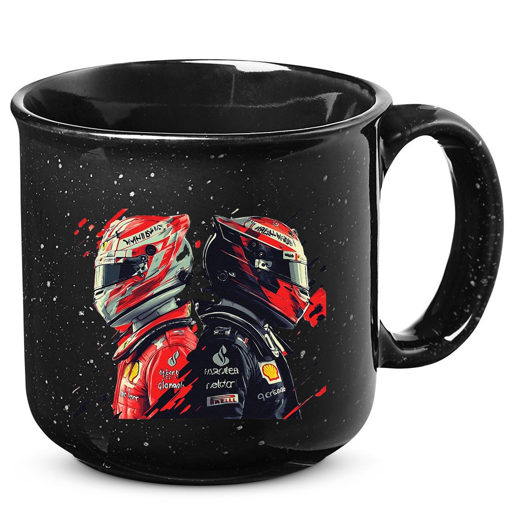 Formula Racing Open Wheel Race Car Drivers 15oz Campfire Ceramic Mug