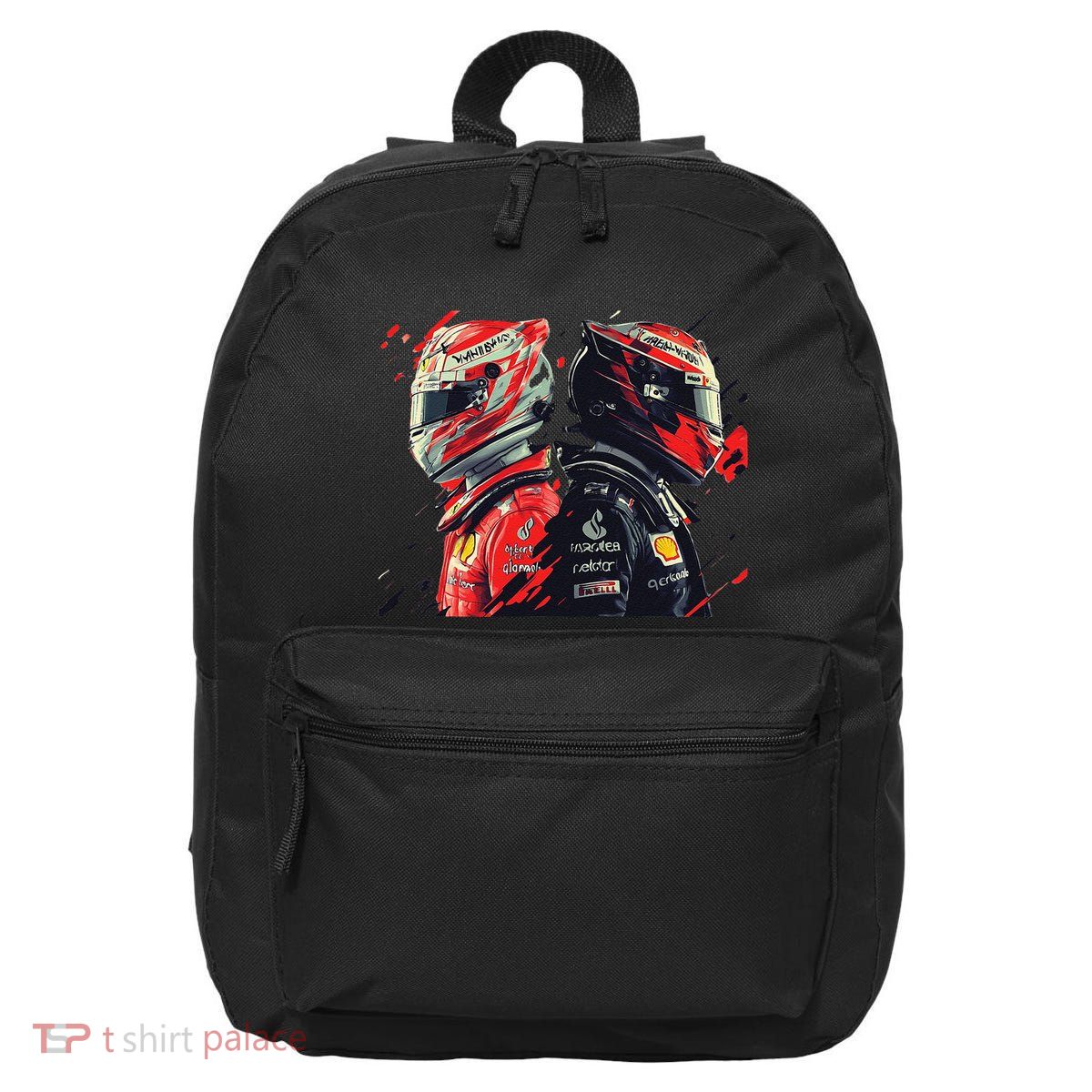 Formula Racing Open Wheel Race Car Drivers 16 in Basic Backpack