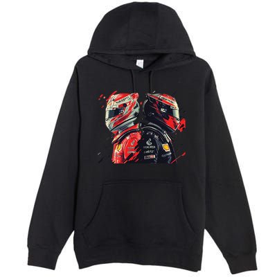 Formula Racing Open Wheel Race Car Drivers Premium Pullover Hoodie
