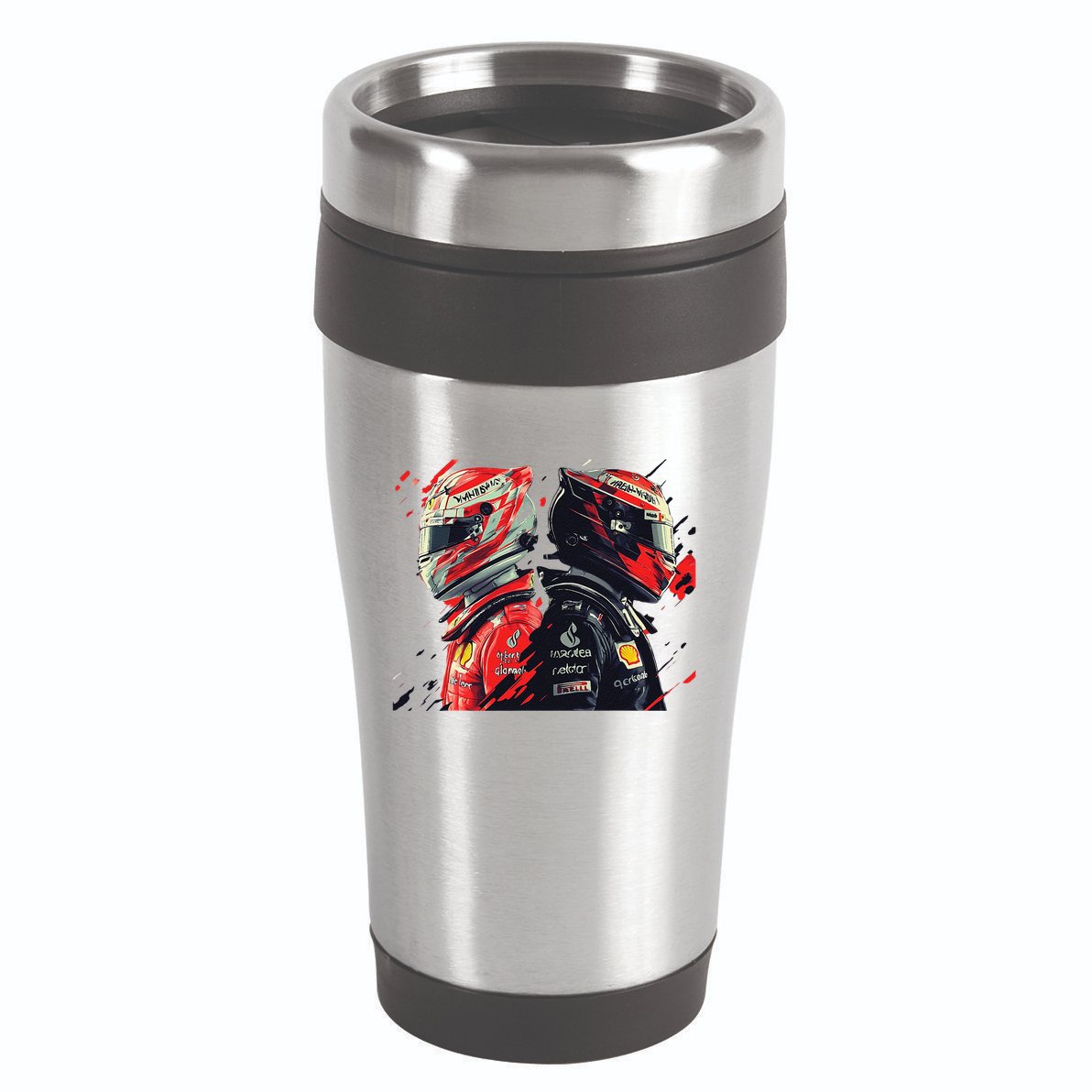 Formula Racing Open Wheel Race Car Drivers 16oz Travel Tumbler