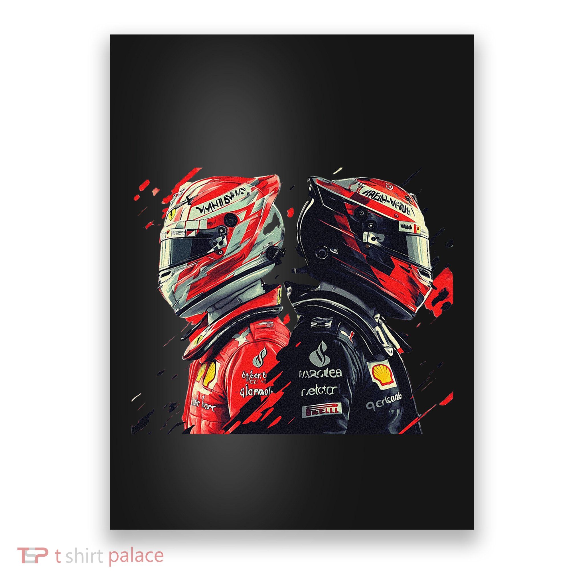 Formula Racing Open Wheel Race Car Drivers Poster