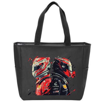 Formula Racing Open Wheel Race Car Drivers Zip Tote Bag