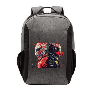 Formula Racing Open Wheel Race Car Drivers Vector Backpack