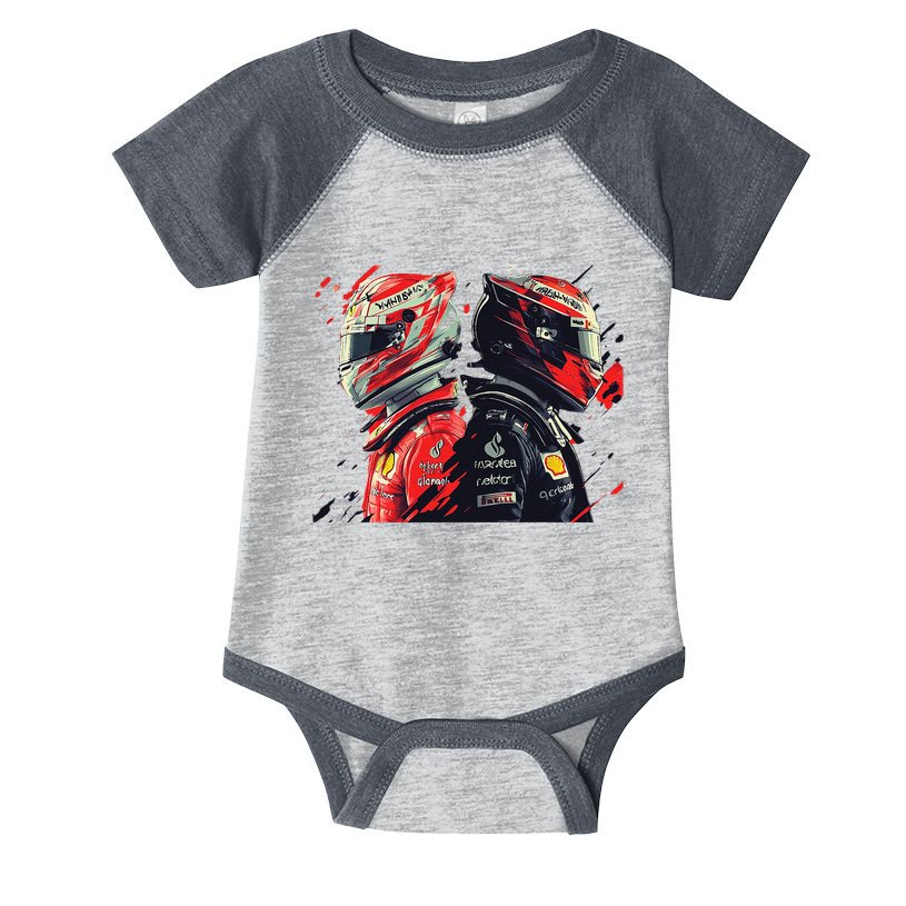 Formula Racing Open Wheel Race Car Drivers Infant Baby Jersey Bodysuit
