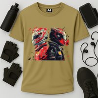 Formula Racing Open Wheel Race Car Drivers Cooling Performance Crew T-Shirt