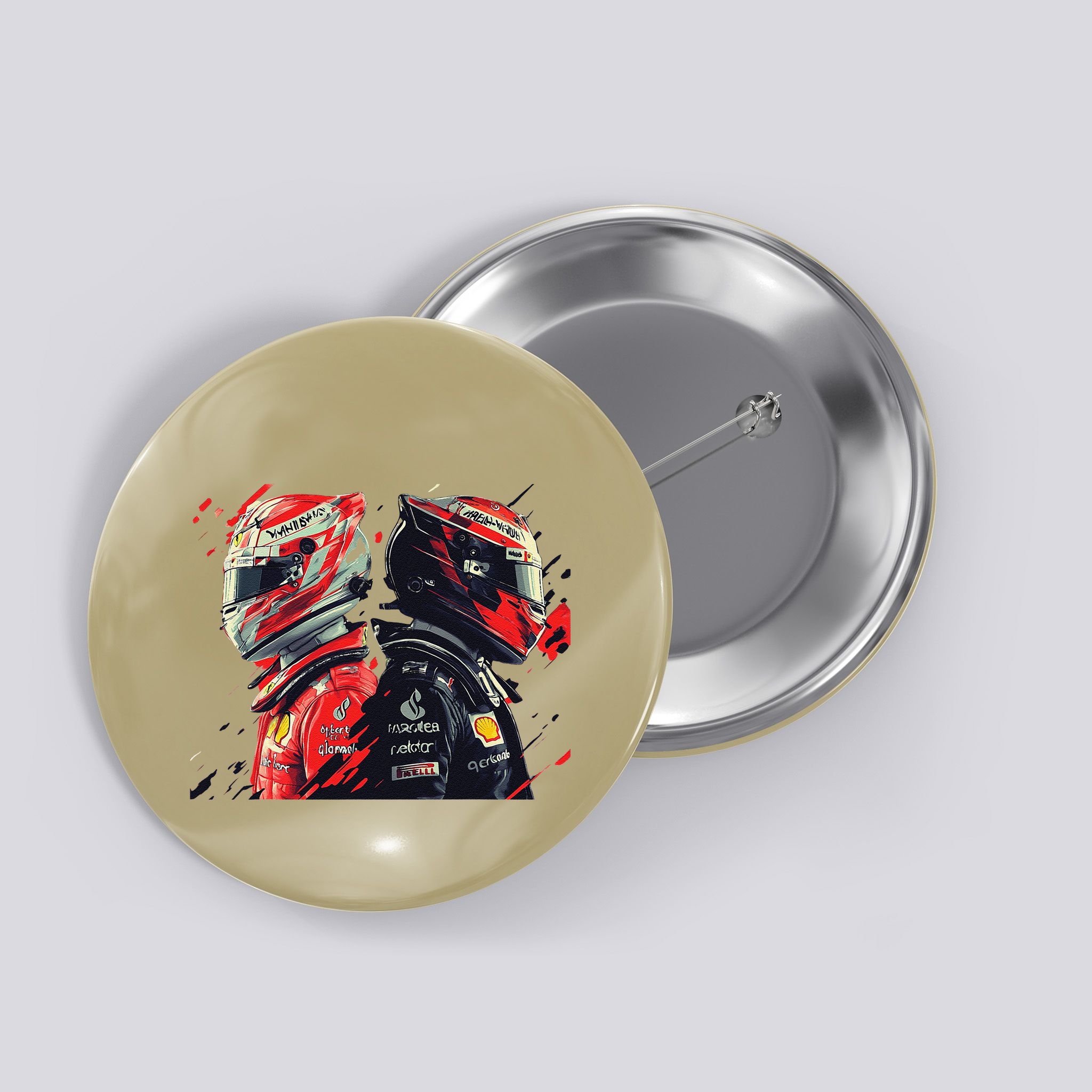 Formula Racing Open Wheel Race Car Drivers Button