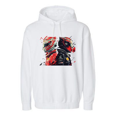 Formula Racing Open Wheel Race Car Drivers Garment-Dyed Fleece Hoodie