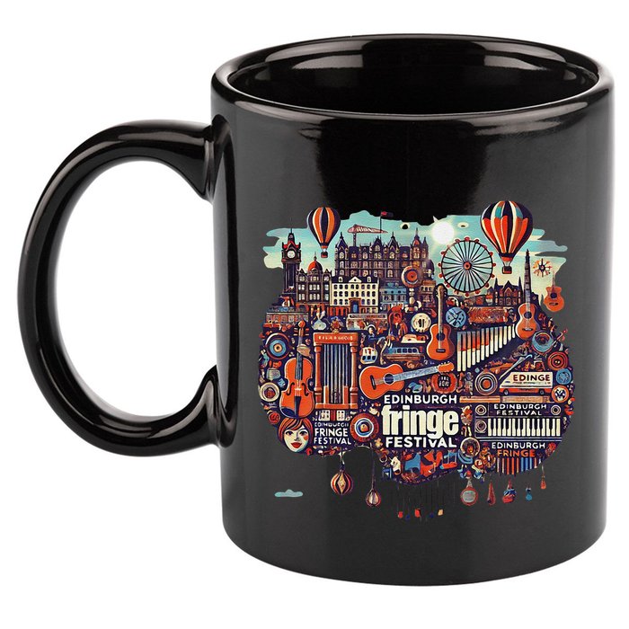 Funny Rhythm Of Celebration Edinburgh Fringe Festival 11oz C Handle Ceramic Mug