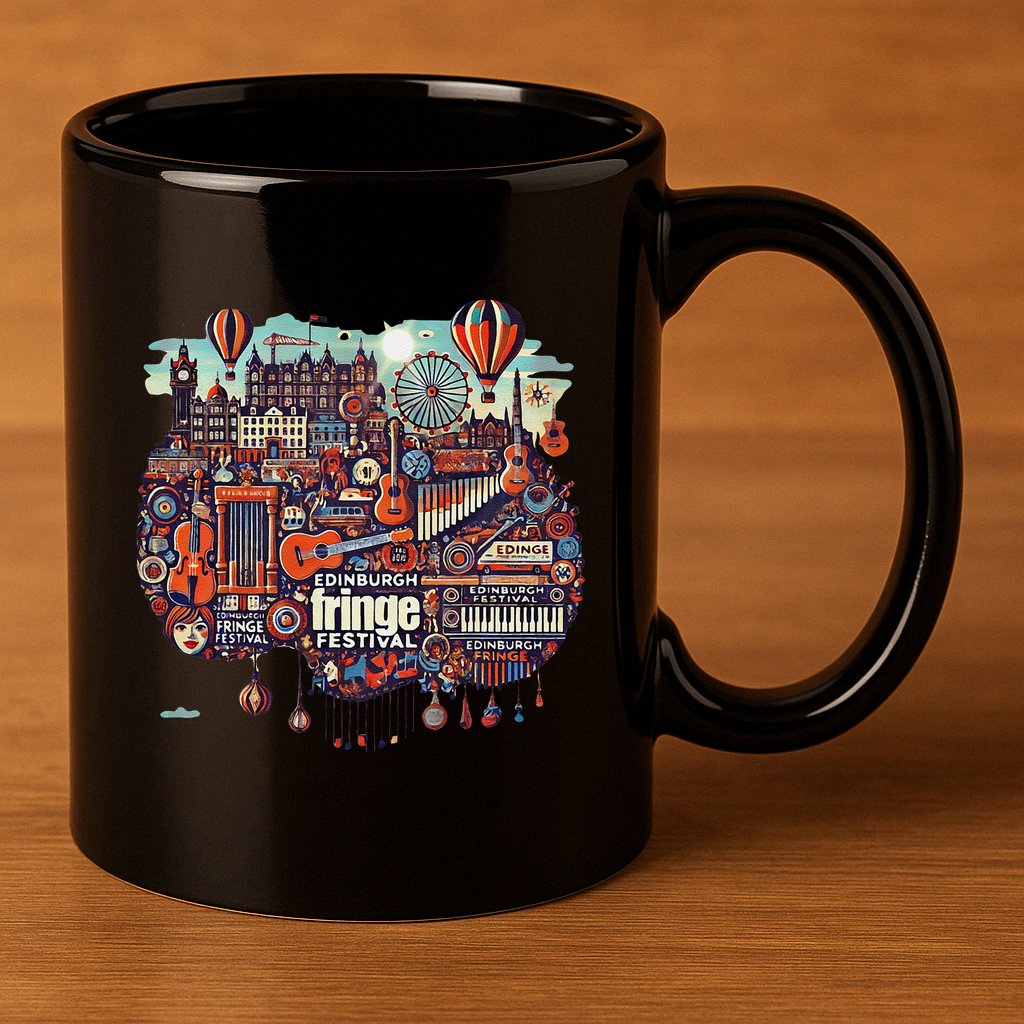 Funny Rhythm Of Celebration Edinburgh Fringe Festival 11oz C Handle Ceramic Mug