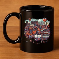 Funny Rhythm Of Celebration Edinburgh Fringe Festival 11oz C Handle Ceramic Mug