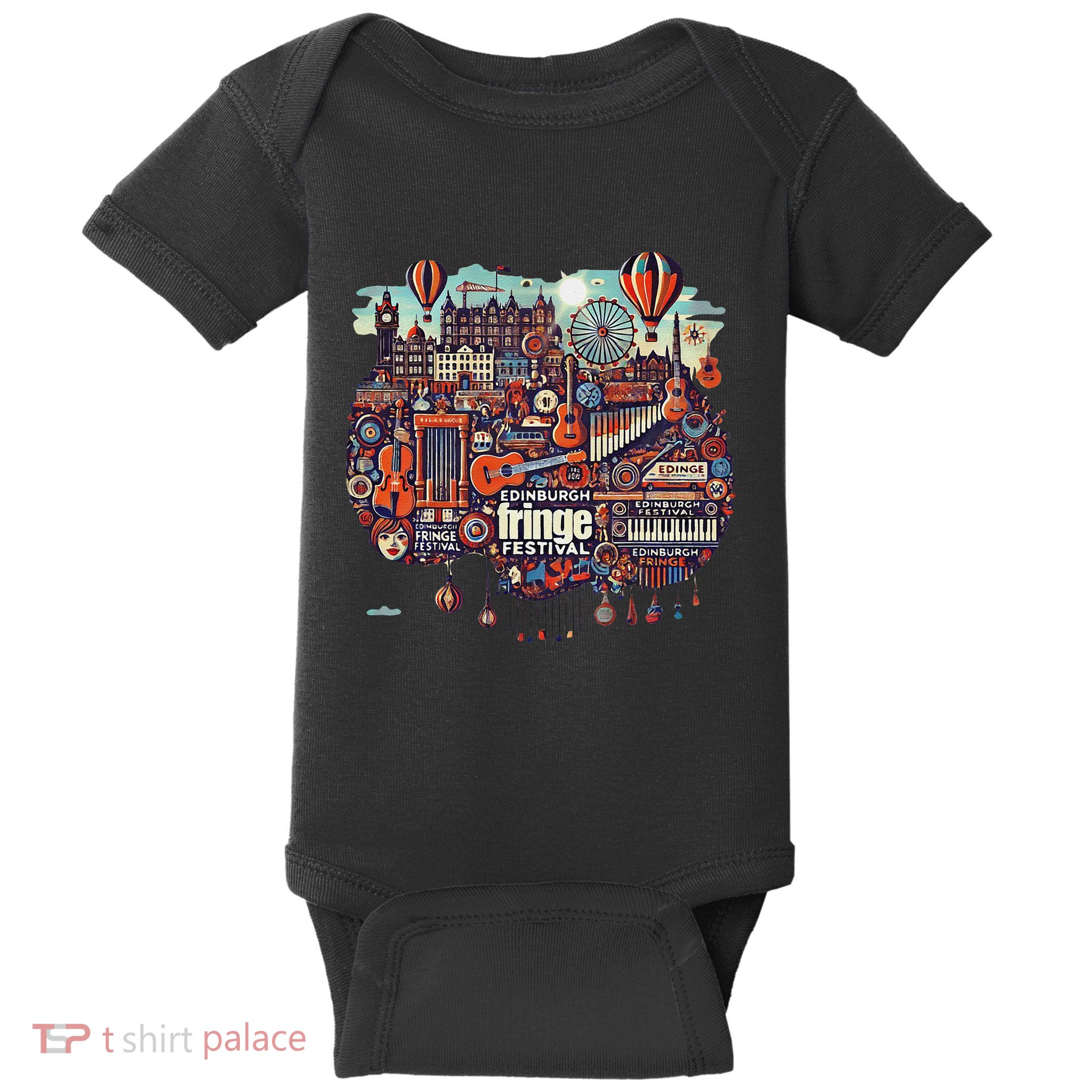 Funny Rhythm Of Celebration Edinburgh Fringe Festival Baby Bodysuit