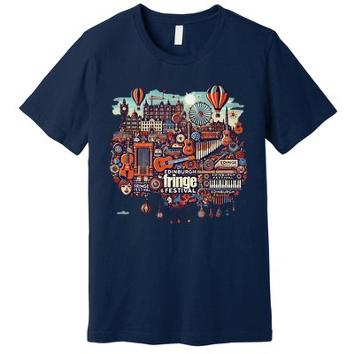 Funny Rhythm Of Celebration Edinburgh Fringe Festival Premium T-Shirt