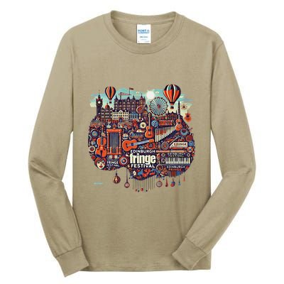 Funny Rhythm Of Celebration Edinburgh Fringe Festival Tall Long Sleeve T-Shirt