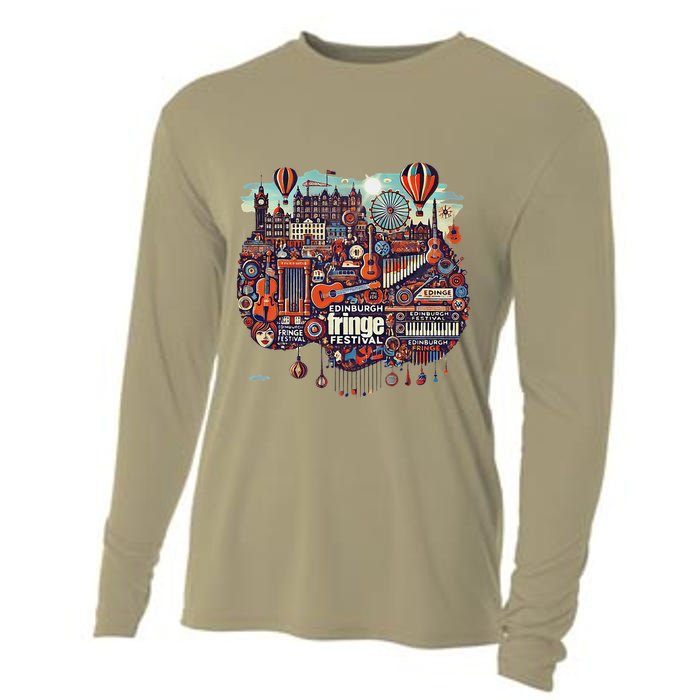Funny Rhythm Of Celebration Edinburgh Fringe Festival Cooling Performance Long Sleeve Crew