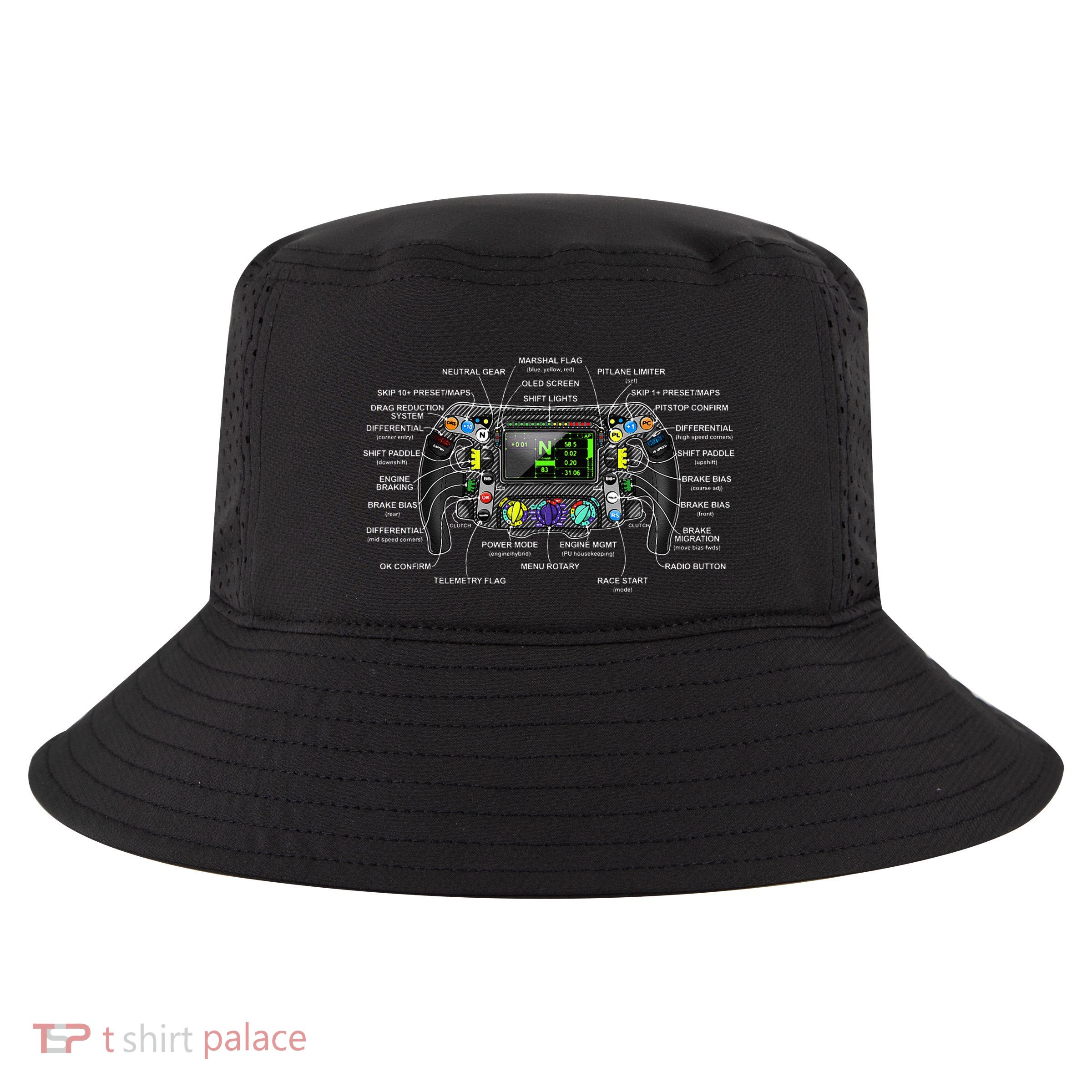 Formula Racing Open Wheel Car Fan Sring Wheel Explained Cool Comfort Performance Bucket Hat