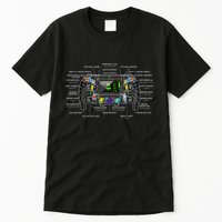 Formula Racing Open Wheel Car Fan Sring Wheel Explained Tall T-Shirt