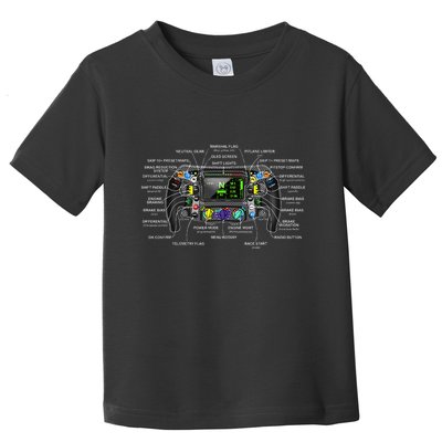 Formula Racing Open Wheel Car Fan Sring Wheel Explained Toddler T-Shirt