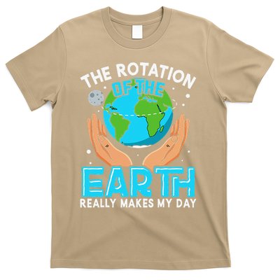 Funny Rotation Of Earth Science Teacher Earth Day Women T-Shirt
