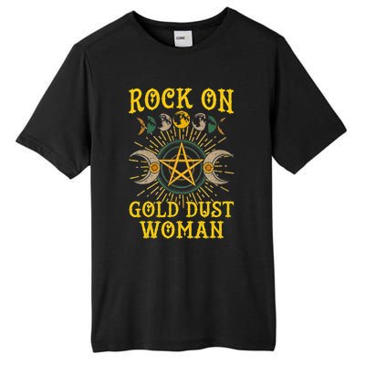 Funny Rock On Gold Dust Woman Gift For Birthday Tall Fusion ChromaSoft Performance T-Shirt